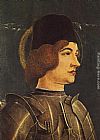 Panel Canvas Paintings - St George (fragment of a panel from the Roverella Polyptych)